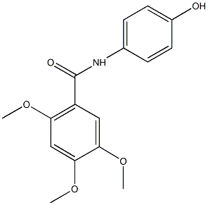 N-(4-hydroxyphenyl)-2,4,5-trimethoxybenzamide Struktur