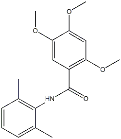 N-(2,6-dimethylphenyl)-2,4,5-trimethoxybenzamide Struktur