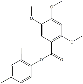 2,4-dimethylphenyl 2,4,5-trimethoxybenzoate Struktur