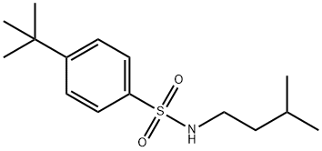 4-tert-butyl-N-isopentylbenzenesulfonamide Struktur