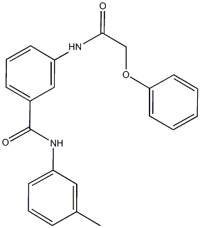 N-(3-methylphenyl)-3-[(phenoxyacetyl)amino]benzamide Struktur