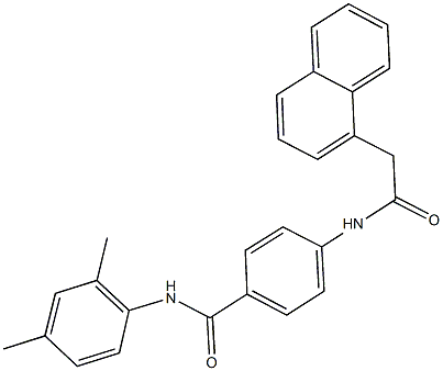 N-(2,4-dimethylphenyl)-4-[(1-naphthylacetyl)amino]benzamide Struktur