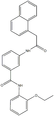 N-(2-ethoxyphenyl)-3-[(1-naphthylacetyl)amino]benzamide Struktur