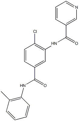 N-[2-chloro-5-(2-toluidinocarbonyl)phenyl]nicotinamide Struktur