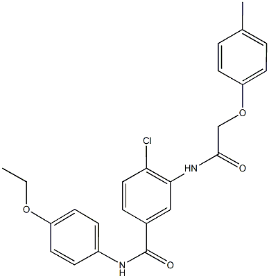 4-chloro-N-(4-ethoxyphenyl)-3-{[(4-methylphenoxy)acetyl]amino}benzamide Struktur