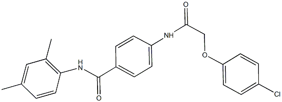 4-{[(4-chlorophenoxy)acetyl]amino}-N-(2,4-dimethylphenyl)benzamide Struktur