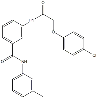 3-{[(4-chlorophenoxy)acetyl]amino}-N-(3-methylphenyl)benzamide Struktur