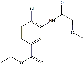 ethyl 4-chloro-3-[(methoxyacetyl)amino]benzoate Struktur