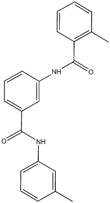 2-methyl-N-[3-(3-toluidinocarbonyl)phenyl]benzamide Struktur