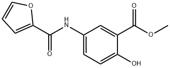 methyl 5-(2-furoylamino)-2-hydroxybenzoate Struktur