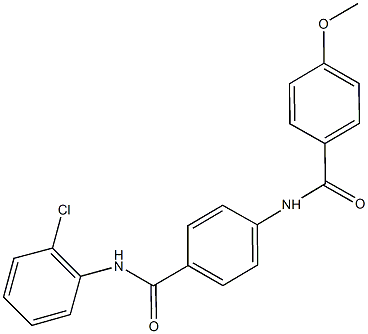 N-(2-chlorophenyl)-4-[(4-methoxybenzoyl)amino]benzamide Struktur