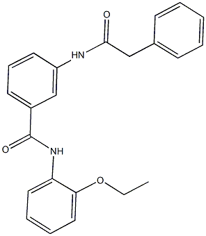 N-(2-ethoxyphenyl)-3-[(phenylacetyl)amino]benzamide Struktur