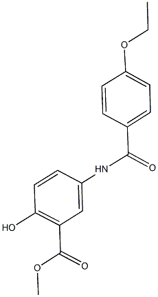 methyl 5-[(4-ethoxybenzoyl)amino]-2-hydroxybenzoate Struktur