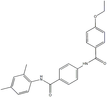 N-(2,4-dimethylphenyl)-4-[(4-ethoxybenzoyl)amino]benzamide Struktur