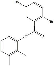 2,3-dimethylphenyl 2,5-dibromobenzoate Struktur