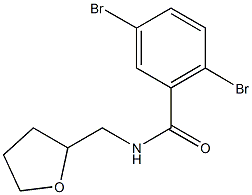 2,5-dibromo-N-(tetrahydro-2-furanylmethyl)benzamide Struktur