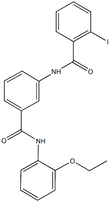 N-{3-[(2-ethoxyanilino)carbonyl]phenyl}-2-iodobenzamide Struktur