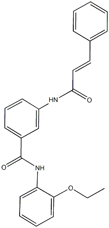 3-(cinnamoylamino)-N-(2-ethoxyphenyl)benzamide Struktur