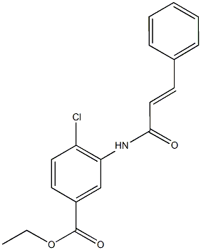 ethyl 4-chloro-3-(cinnamoylamino)benzoate Struktur