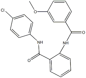 N-(4-chlorophenyl)-2-[(3-methoxybenzoyl)amino]benzamide Struktur