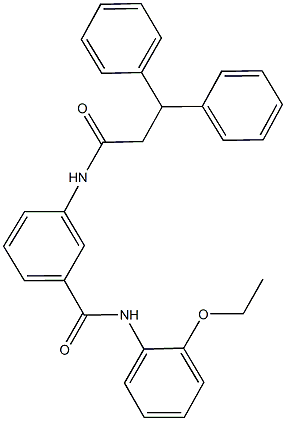 3-[(3,3-diphenylpropanoyl)amino]-N-(2-ethoxyphenyl)benzamide Struktur