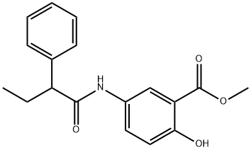 methyl 2-hydroxy-5-[(2-phenylbutanoyl)amino]benzoate Struktur