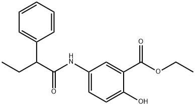 ethyl 2-hydroxy-5-[(2-phenylbutanoyl)amino]benzoate Struktur