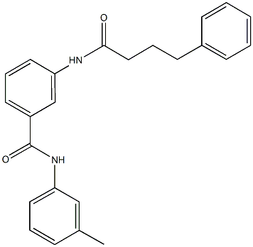 N-(3-methylphenyl)-3-[(4-phenylbutanoyl)amino]benzamide Struktur