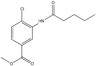 methyl 4-chloro-3-(pentanoylamino)benzoate Struktur