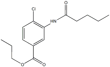 propyl 4-chloro-3-(pentanoylamino)benzoate Struktur