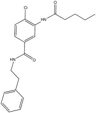 4-chloro-3-(pentanoylamino)-N-(2-phenylethyl)benzamide Struktur