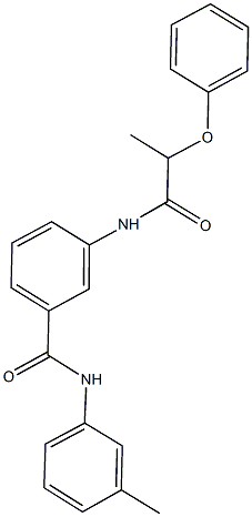 N-(3-methylphenyl)-3-[(2-phenoxypropanoyl)amino]benzamide Struktur