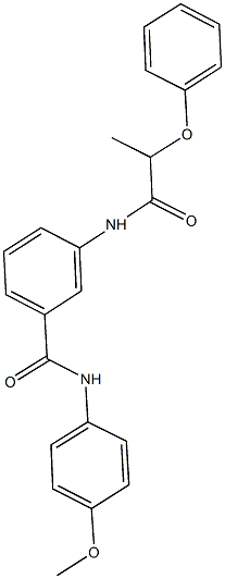 N-(4-methoxyphenyl)-3-[(2-phenoxypropanoyl)amino]benzamide Struktur