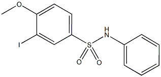 3-iodo-4-methoxy-N-phenylbenzenesulfonamide Struktur