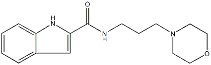 N-[3-(4-morpholinyl)propyl]-1H-indole-2-carboxamide Struktur