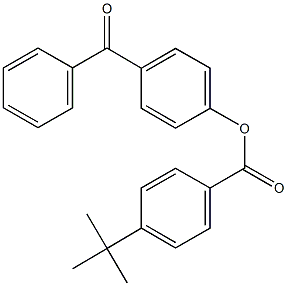 4-benzoylphenyl 4-tert-butylbenzoate Struktur