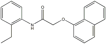 N-(2-ethylphenyl)-2-(1-naphthyloxy)acetamide Struktur