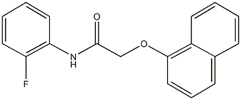 N-(2-fluorophenyl)-2-(1-naphthyloxy)acetamide Struktur