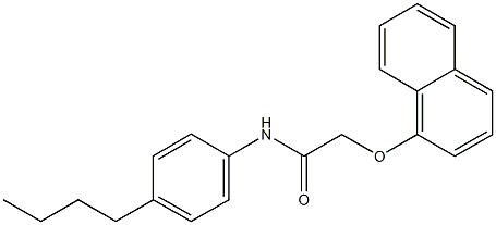 N-(4-butylphenyl)-2-(1-naphthyloxy)acetamide Struktur