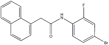 N-(4-bromo-2-fluorophenyl)-2-(1-naphthyl)acetamide Struktur