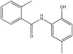 N-(2-hydroxy-5-methylphenyl)-2-methylbenzamide Struktur