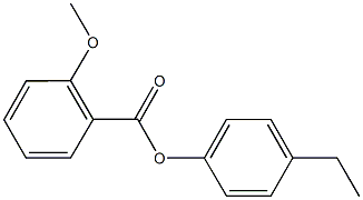 4-ethylphenyl 2-methoxybenzoate Struktur