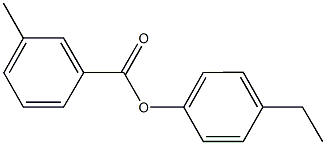 4-ethylphenyl 3-methylbenzoate Struktur