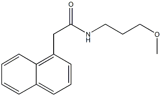 N-(3-methoxypropyl)-2-(1-naphthyl)acetamide Struktur