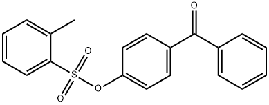 4-benzoylphenyl 2-methylbenzenesulfonate Struktur