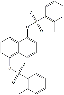 5-{[(2-methylphenyl)sulfonyl]oxy}-1-naphthyl 2-methylbenzenesulfonate Struktur