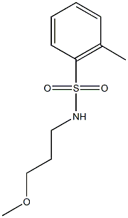 N-(3-methoxypropyl)-2-methylbenzenesulfonamide Struktur