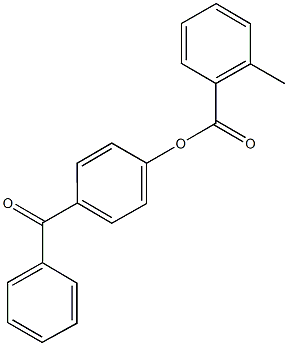 4-benzoylphenyl 2-methylbenzoate Struktur