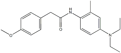 N-[4-(diethylamino)-2-methylphenyl]-2-(4-methoxyphenyl)acetamide Struktur