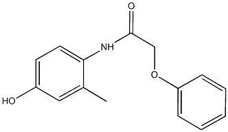 N-(4-hydroxy-2-methylphenyl)-2-phenoxyacetamide Struktur